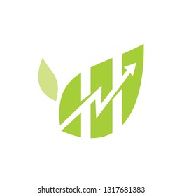 Leaf Logo Design Vector Template Isolated