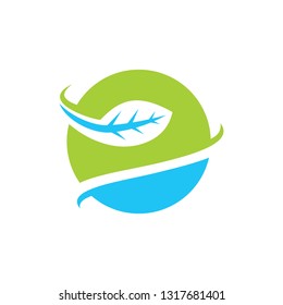 Leaf Logo Design Vector Template Isolated