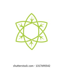 Leaf Logo Design Vector Template Isolated