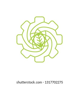 Leaf Logo Design Vector Template Isolated