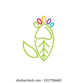 Leaf Logo Design Vector Template Isolated
