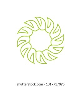 Leaf Logo Design Vector Template Isolated