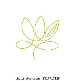 Leaf Logo Design Vector Template Isolated