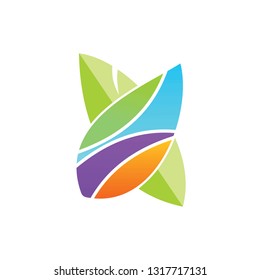 Leaf Logo Design Vector Template Isolated