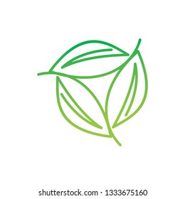 Leaf Logo Design Vector Template Set