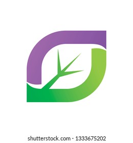 Leaf Logo Design Vector Template Set