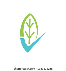 Leaf Logo Design Vector Template Set