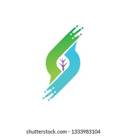 Leaf Logo Design Vector Template Set