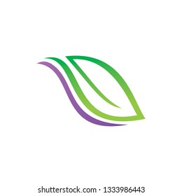 Leaf Logo Design Vector Template Set