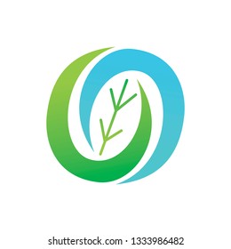 Leaf Logo Design Vector Template Set