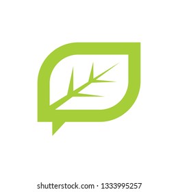 Leaf Logo Design Vector Template Isolated