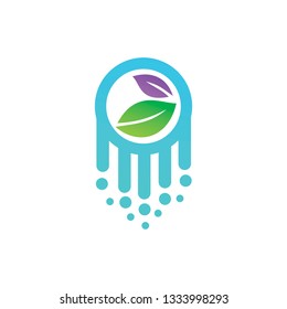 Leaf Logo Design Vector Template Set