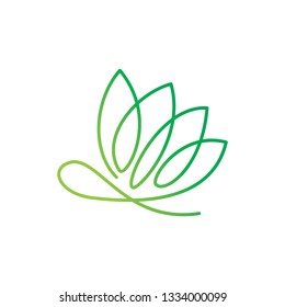 Leaf Logo Design Vector Template Set