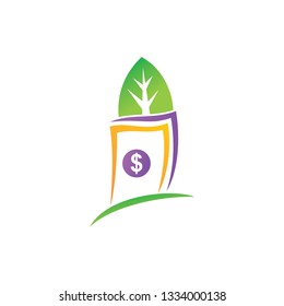 Leaf Logo Design Vector Template Set