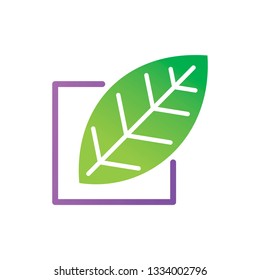 Leaf Logo Design Vector Template Set