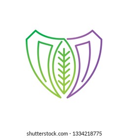 Leaf Logo Design Vector Template Set