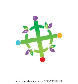 Leaf Logo Design Vector Template Set