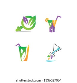 Leaf Logo Design Vector Template Set