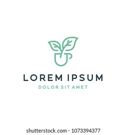 Leaf logo design vector. Universal leaf logo.
