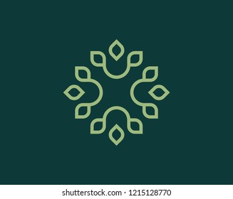 leaf logo design vector. Universal leaf logo.