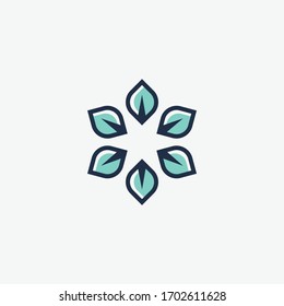 leaf logo designs vector concept