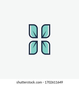 leaf logo designs vector concept