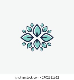 leaf logo designs vector concept