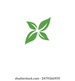 leaf logo design.vector leaf logo design template
