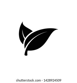 Leaf logo eco graphic creative template. Environment decoration modern leaf emblem