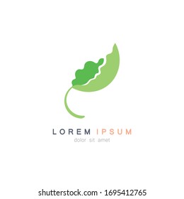 Leaf logo. Eco vector illustration