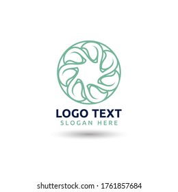  leaf logo ecology nature element vector