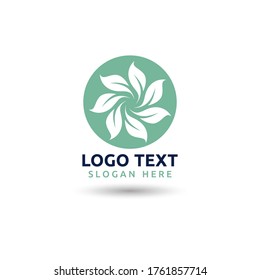  leaf logo ecology nature element vector