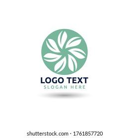  leaf logo ecology nature element vector