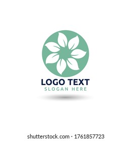 leaf logo ecology nature element vector