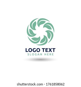  leaf logo ecology nature element vector