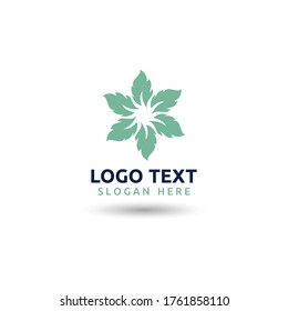  leaf logo ecology nature element vector