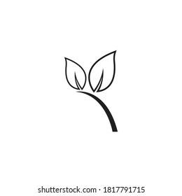 Blatt-Logo-Ökologie-Naturelement Vektorsymbol