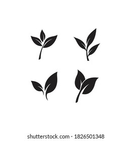 leaf logo ecology nature element vector icon