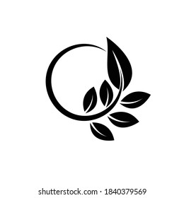 leaf logo ecology nature element vector icon