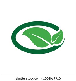 leaf logo elements, which can be used for your company logo.
