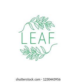 leaf logo for fashion