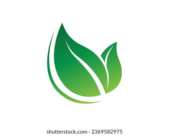 Leaf logo gradient colorful design. leaf logo vector