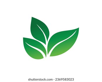 Leaf logo gradient colorful design. leaf logo vector