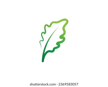 Leaf logo gradient colorful design. leaf logo vector
