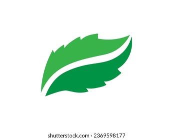 Leaf logo gradient colorful design. leaf logo vector