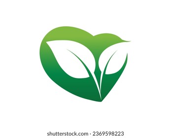 Leaf logo gradient colorful design. leaf logo vector