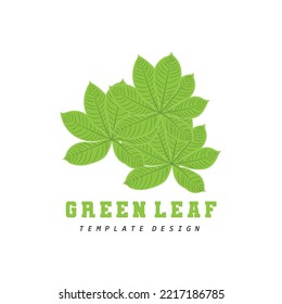 Leaf Logo Green Plant Design Leaves Of Trees Product Brand Template Illustration