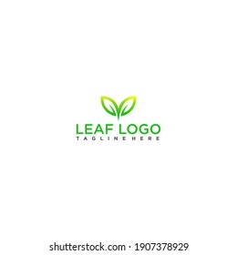 leaf logo in green and yellow