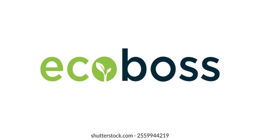 Leaf logo growing in a circle, letter O leaf logo, simple leaf logo