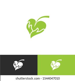 Leaf logo for herbal supplement business. It is also suitable for any kind of business that use some nature sources.